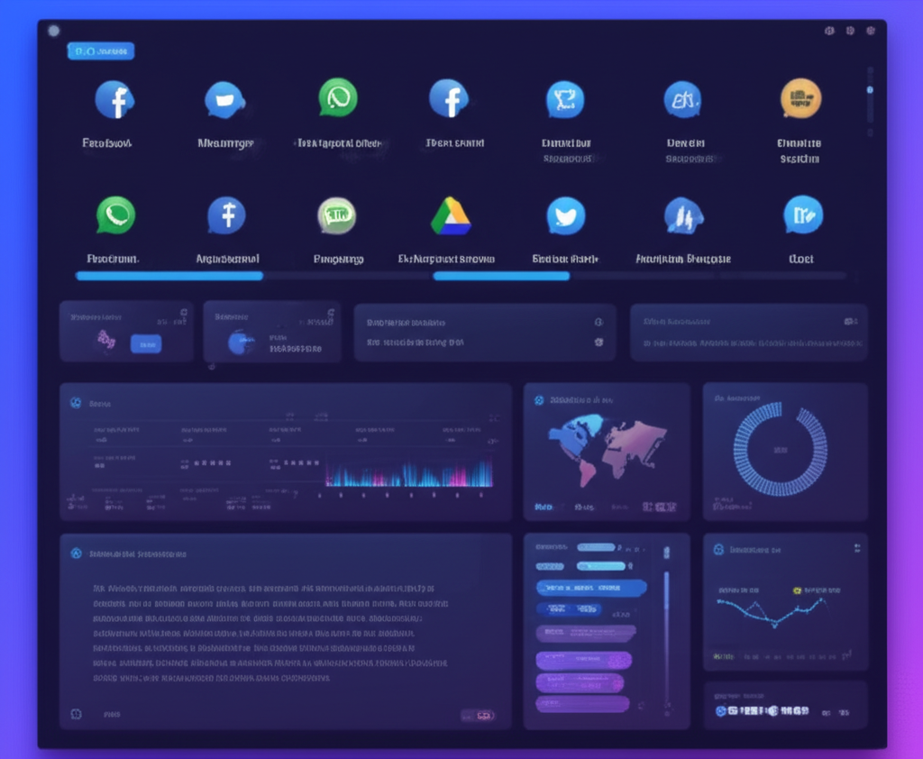 Multi-channel messaging automation dashboard